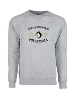 Battle Mountain HS Volleyball Curve - Crewneck Sweatshirt
