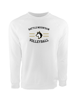 Battle Mountain HS Volleyball Curve - Crewneck Sweatshirt