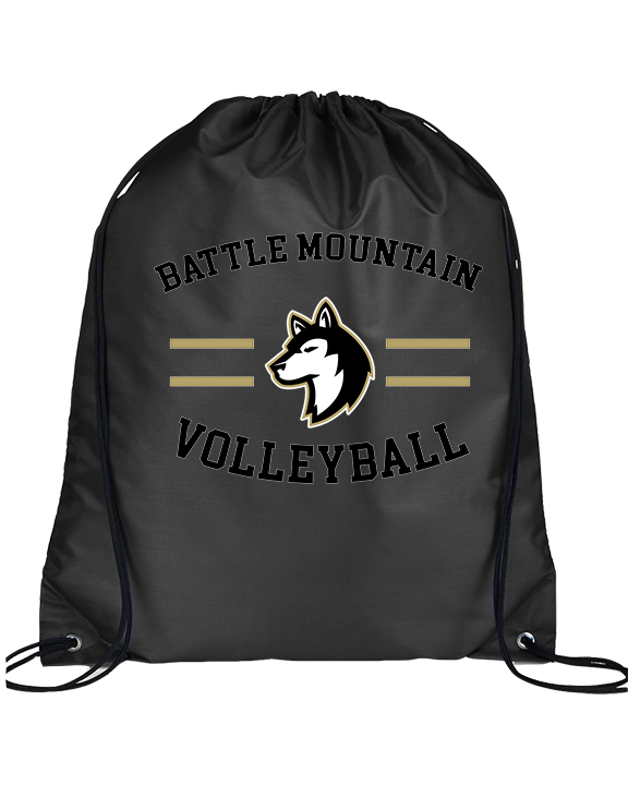 Battle Mountain HS Volleyball Curve - Drawstring Bag