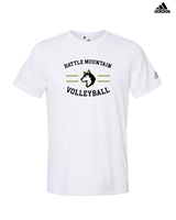 Battle Mountain HS Volleyball Curve - Mens Adidas Performance Shirt