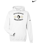 Battle Mountain HS Volleyball Curve - Nike Club Fleece Hoodie