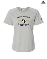 Battle Mountain HS Volleyball Curve - Womens Adidas Performance Shirt