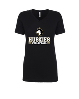 Battle Mountain HS Volleyball Mascot - Womens Vneck
