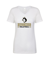 Battle Mountain HS Volleyball Mascot - Womens Vneck