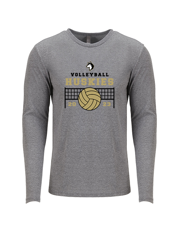 Battle Mountain HS Volleyball VB Net - Tri-Blend Long Sleeve