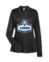 Bay Area Lions Cheer Board - Womens Performance Longsleeve