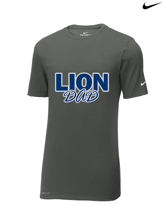 Bay Area Lions Cheer Dad - Mens Nike Cotton Poly Tee