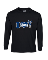 Bay Area Lions Cheer I Heart Cheer - Cotton Longsleeve