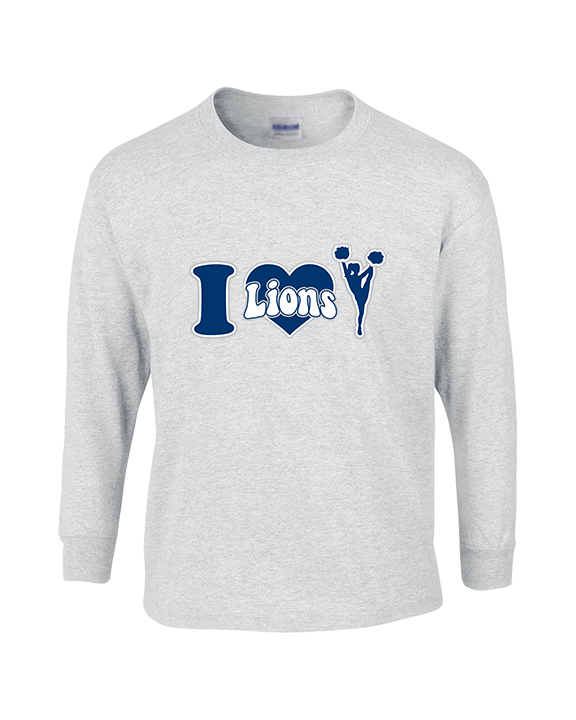 Bay Area Lions Cheer I Heart Cheer - Cotton Longsleeve