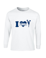 Bay Area Lions Cheer I Heart Cheer - Cotton Longsleeve