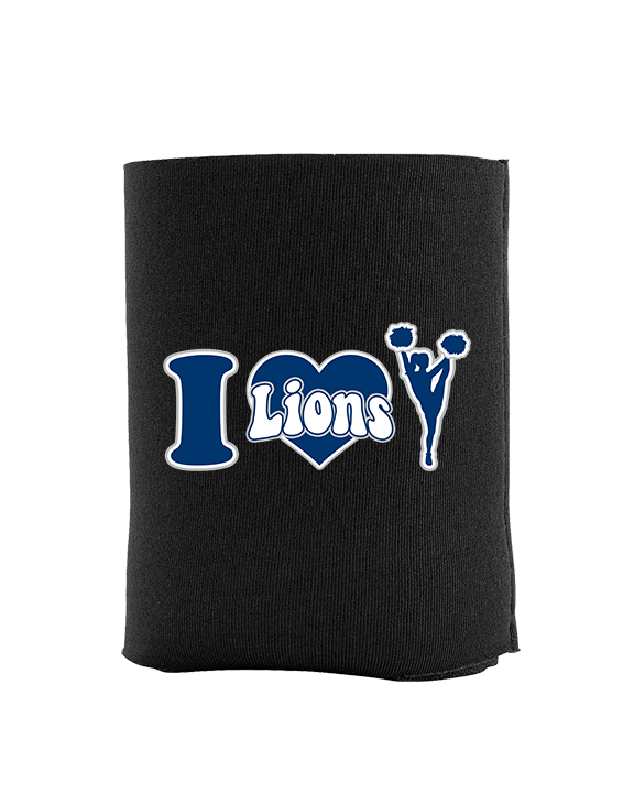 Bay Area Lions Cheer I Heart Cheer - Koozie