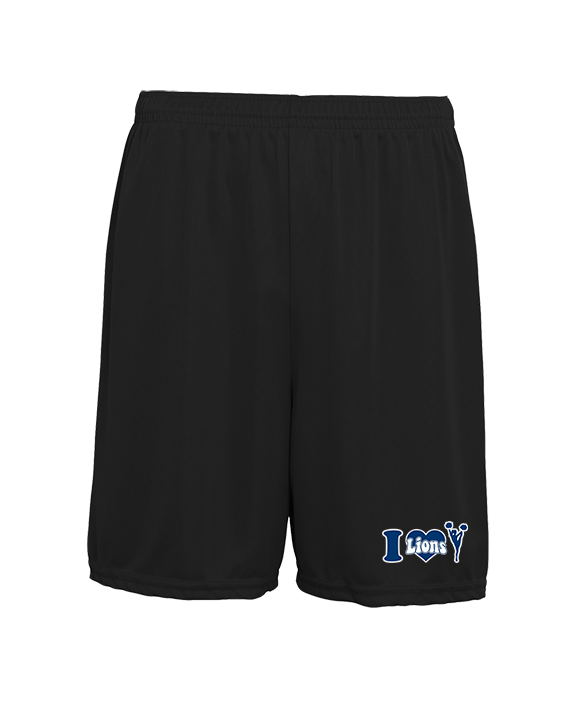 Bay Area Lions Cheer I Heart Cheer - Mens 7inch Training Shorts