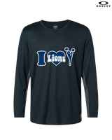 Bay Area Lions Cheer I Heart Cheer - Mens Oakley Longsleeve