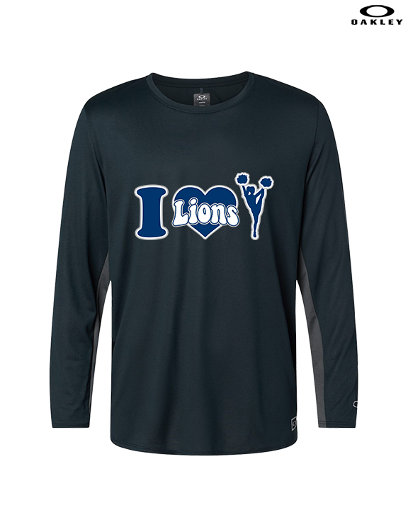 Bay Area Lions Cheer I Heart Cheer - Mens Oakley Longsleeve