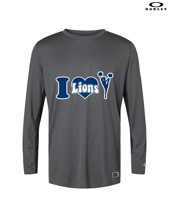 Bay Area Lions Cheer I Heart Cheer - Mens Oakley Longsleeve