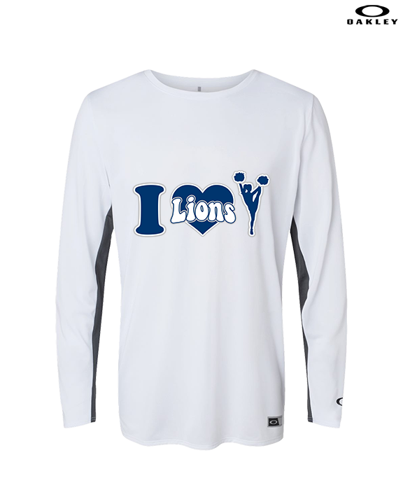 Bay Area Lions Cheer I Heart Cheer - Mens Oakley Longsleeve