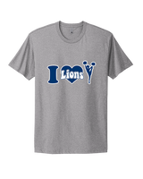 Bay Area Lions Cheer I Heart Cheer - Mens Select Cotton T-Shirt