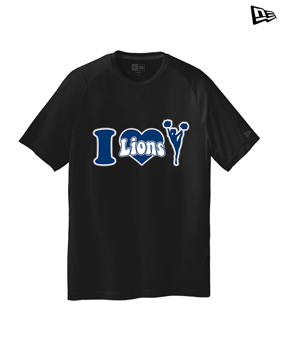 Bay Area Lions Cheer I Heart Cheer - New Era Performance Shirt