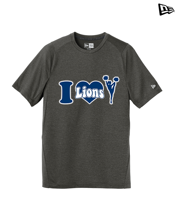 Bay Area Lions Cheer I Heart Cheer - New Era Performance Shirt