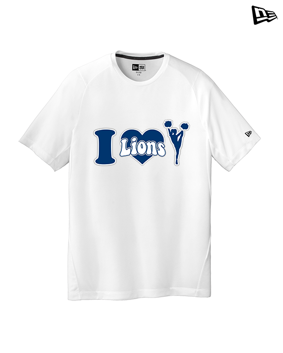 Bay Area Lions Cheer I Heart Cheer - New Era Performance Shirt
