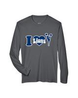 Bay Area Lions Cheer I Heart Cheer - Performance Longsleeve