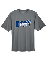 Bay Area Lions Cheer I Heart Cheer - Performance Shirt