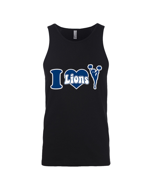 Bay Area Lions Cheer I Heart Cheer - Tank Top