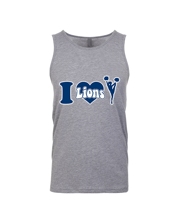 Bay Area Lions Cheer I Heart Cheer - Tank Top