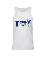 Bay Area Lions Cheer I Heart Cheer - Tank Top