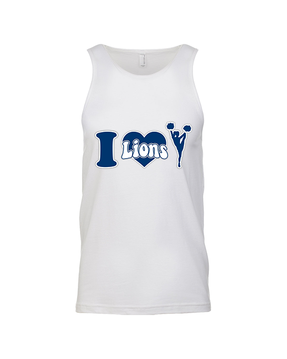 Bay Area Lions Cheer I Heart Cheer - Tank Top