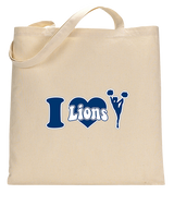Bay Area Lions Cheer I Heart Cheer - Tote