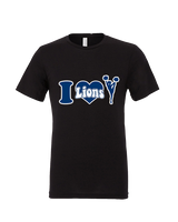 Bay Area Lions Cheer I Heart Cheer - Tri-Blend Shirt