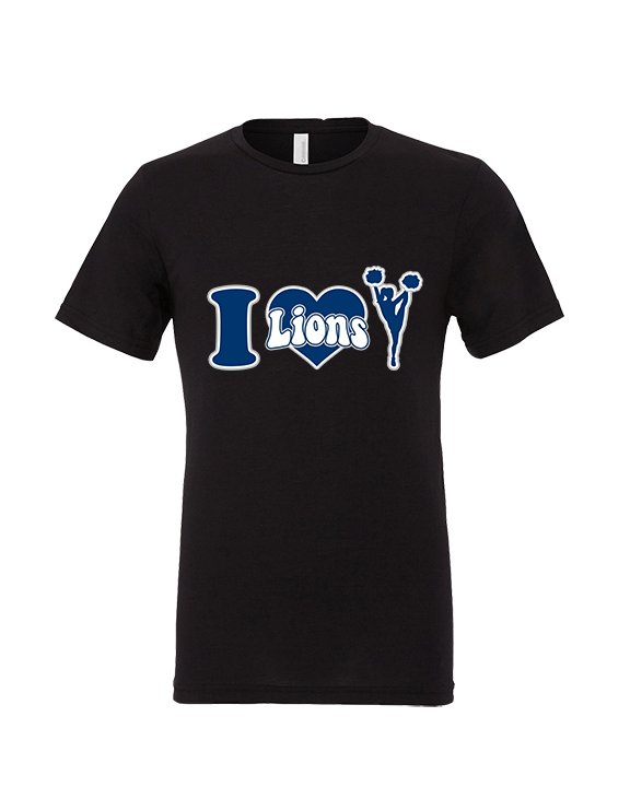 Bay Area Lions Cheer I Heart Cheer - Tri-Blend Shirt