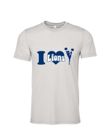 Bay Area Lions Cheer I Heart Cheer - Tri-Blend Shirt
