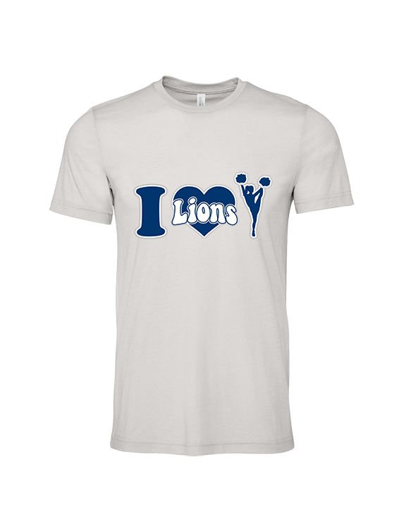 Bay Area Lions Cheer I Heart Cheer - Tri-Blend Shirt