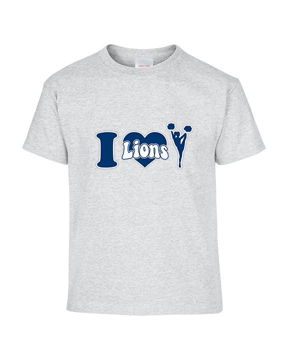 Bay Area Lions Cheer I Heart Cheer - Youth Shirt
