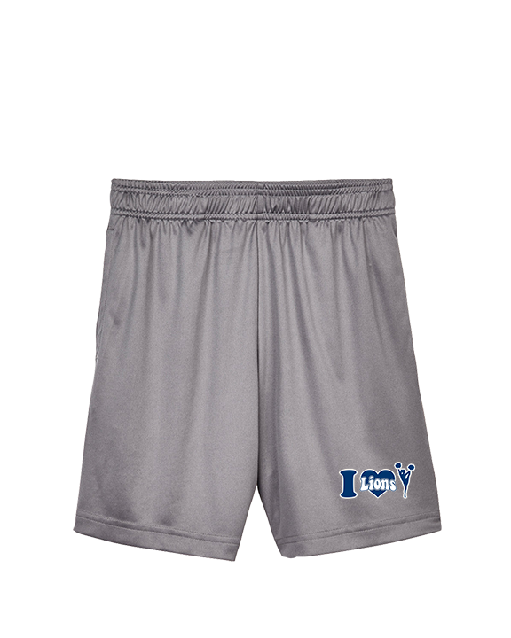 Bay Area Lions Cheer I Heart Cheer - Youth Training Shorts