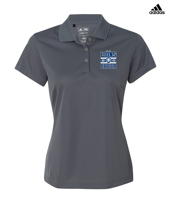 Bay Area Lions Cheer Stamp - Adidas Womens Polo