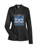 Bay Area Lions Cheer Stamp - Womens Performance Longsleeve