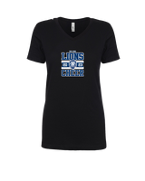 Bay Area Lions Cheer Stamp - Womens Vneck