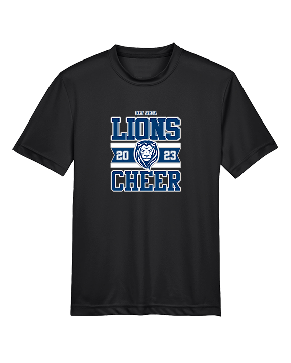 Bay Area Lions Cheer Stamp - Youth Performance Shirt