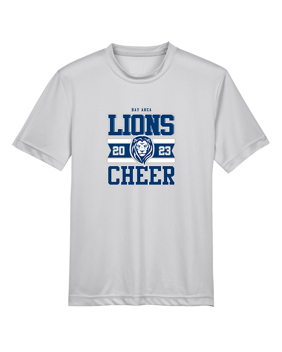 Bay Area Lions Cheer Stamp - Youth Performance Shirt