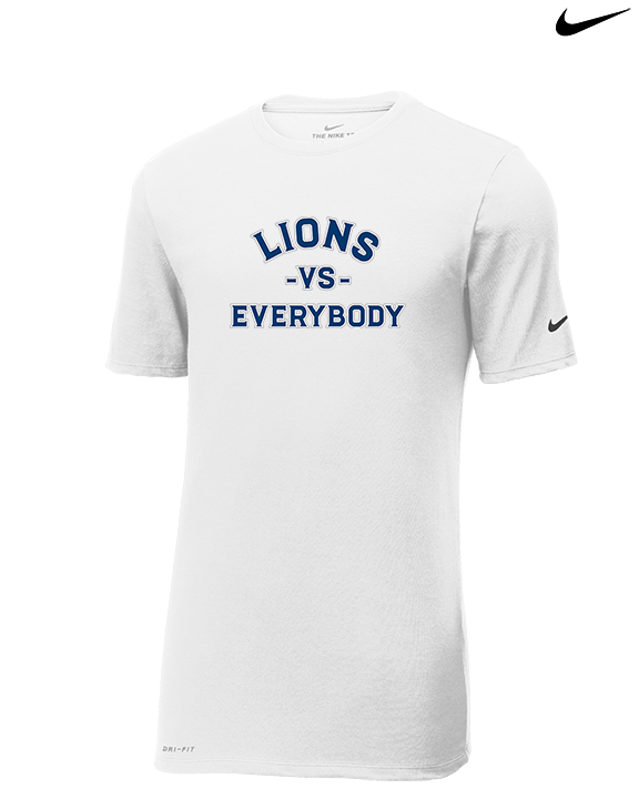 Bay Area Lions Football VS Everybody - Mens Nike Cotton Poly Tee