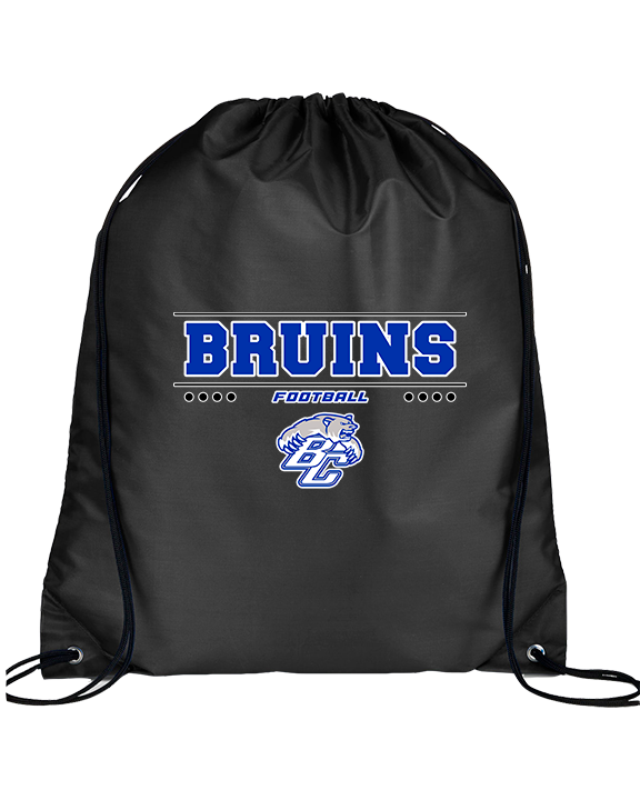 Bear Creek HS Football Border - Drawstring Bag