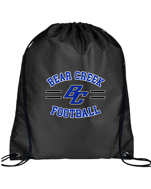 Bear Creek HS Football Curve - Drawstring Bag