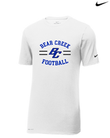 Bear Creek HS Football Curve - Mens Nike Cotton Poly Tee