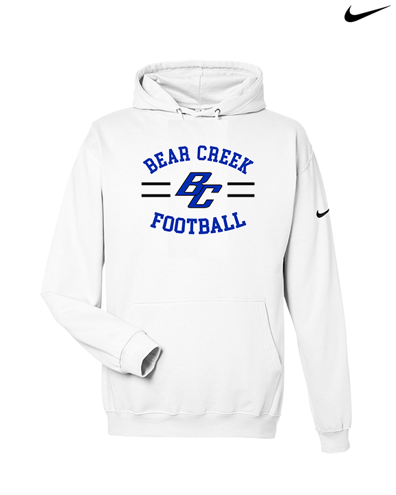 Bear Creek HS Football Curve - Nike Club Fleece Hoodie