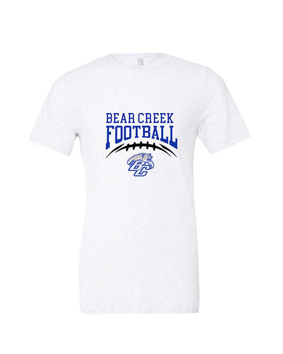 Bear Creek HS Football School Football - Tri-Blend Shirt