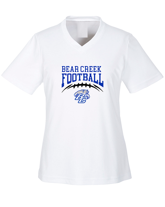 Bear Creek HS Football School Football - Womens Performance Shirt