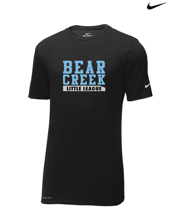 Bear Creek Mascot - Mens Nike Cotton Poly Tee